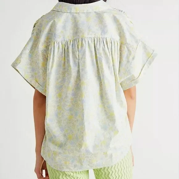 Free People Bring it Back Blouse floral size XS NWT - Picture 3 of 7